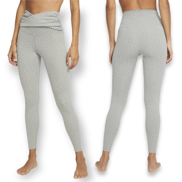 Nike Pants - Nike women's yoga dots waist twist 7/8 leggings size M